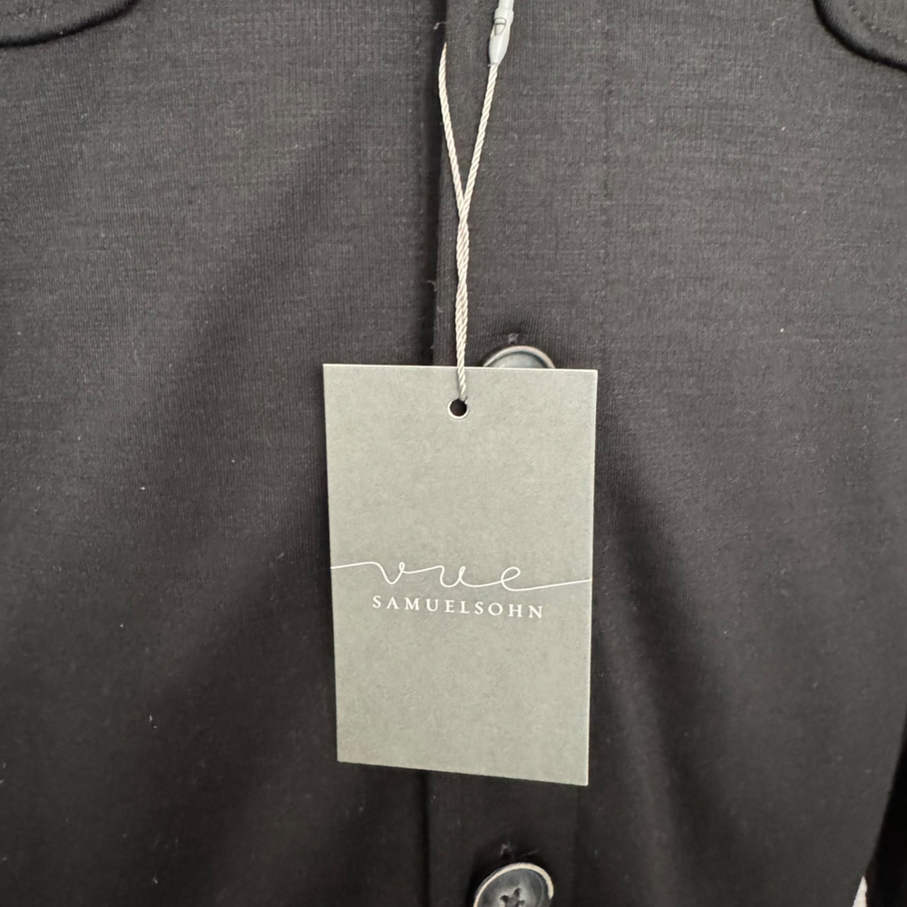 $695 - NWT - Samuelsohn Utility Jacket - Italian Reda 120's Wool - Black - 40 - Picture 15 of 16